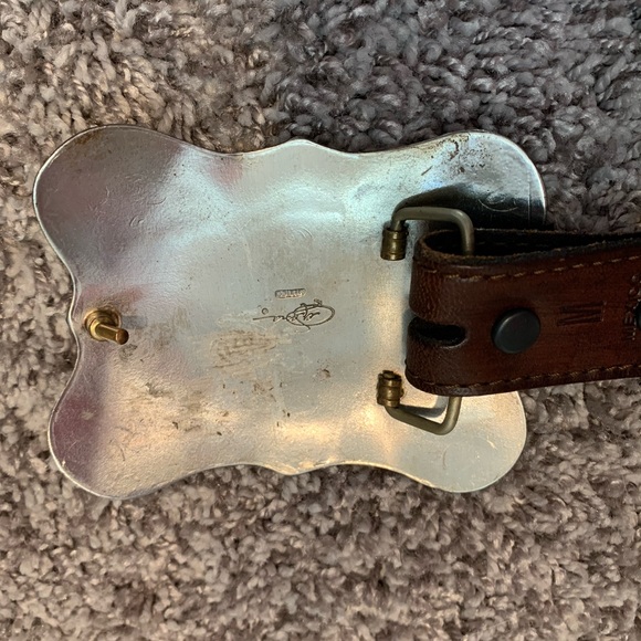 Leather belt and belt buckle - Picture 6 of 6